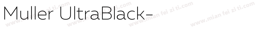 Muller UltraBlack字体转换
